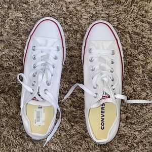 Brand new white Converse